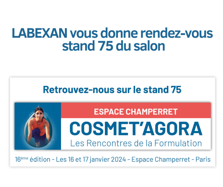 Labexan vous donne rendez-vous au salon COSMET'AGORA2024